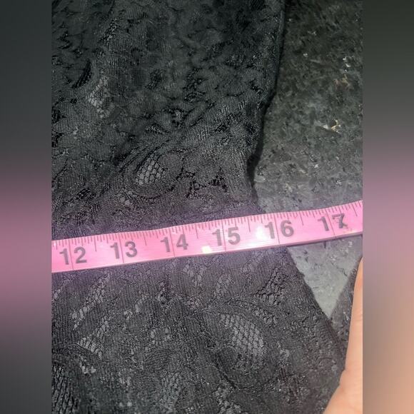 UEC J. CREW BLACK FLORAL LACE FIT & FLARE DRESS SZ 10 - Picture 11 of 11